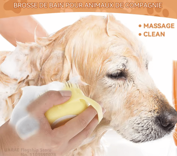 Brosse de bain animaux